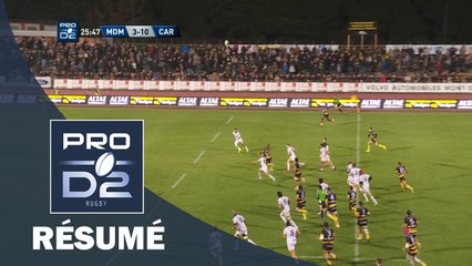 PRO D2 - Résumé Mont de Marsan-Carcassonne: 28-20 - J09 - Saison 2016/2017