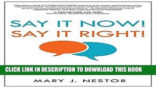 [READ] EBOOK Say It Now! Say It Right! ONLINE COLLECTION