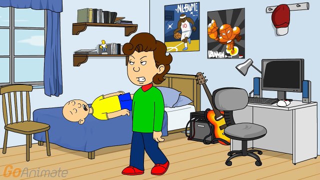 Caillou gets assaulted for being grounded