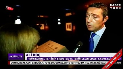 Kur'an-ı Kerim sanat galerisinde Ali Koç'tan 'İslamofobi' açıklaması Haberi