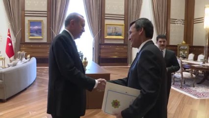 Cumhurbaşkanı Erdoğan, Türkmenistan Dışişleri Bakanı Meredov'un Tebriklerini Kabul Etti
