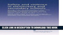 Ebook Safety and violence in elementary and secondary schools: Hearings before the Subcommittee on