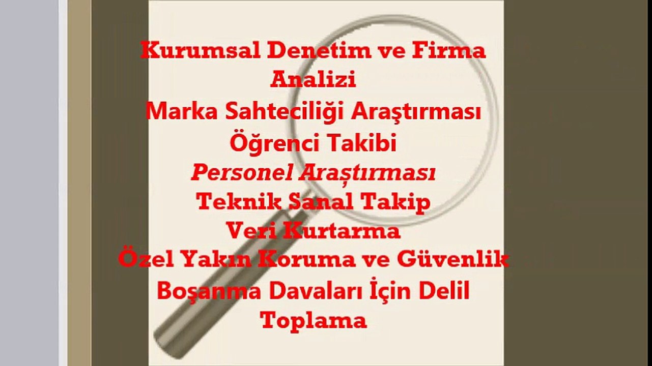 özel dedektiflik