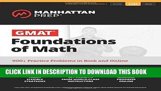 [READ] EBOOK GMAT Foundations of Math: 900+ Practice Problems in Book and Online (Manhattan Prep