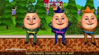 Humpty Dumpty Nursery Rhyme - 3D Animation English Rhymes for children