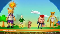 If You re Happy and You Know it Clap Your Hands Song - 3D Animation Rhymes for Children