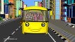 The Wheels on the Bus go round and round - 3D Animation English rhyme for children