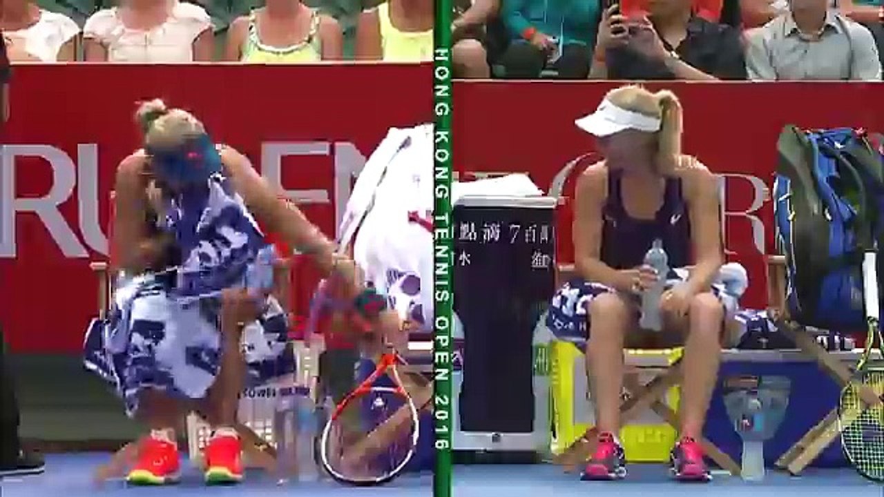 Prudential Hong Kong Open 2016 - Quarterfinals - A. Kerber (GER) vs D. Gavrilova (AUS)part1,SPORTSWORLD