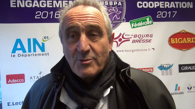 Rugby Fédérale 1 - Jean Pierre Humbert réagit après USB - Roval Drôme XV