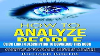 Read Now How to Analyze People: Successful Guide to Read People on the Spot Using Human Psychology