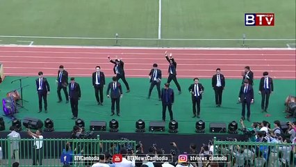 Cambodia famous star Sing in FIFA Asien