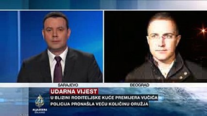 Nebojša Stefanović o oružju u blizini Vučićeve kuće