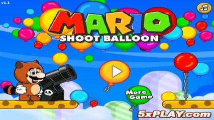 Mario Shoot Balloon - mario games 2016 - Best Baby Games For Kids