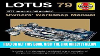 [FREE] EBOOK Lotus 79 1978 onwards (all models): An insight into the design, engineering and