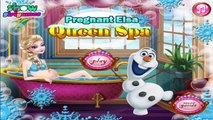 Disney Frozen Games - Frozen Pregnant Elsa Queen Spa Baby Videos Games For Kids