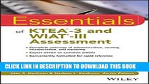 [READ] EBOOK Essentials of KTEA-3 and WIAT-III Assessment (Essentials of Psychological Assessment)