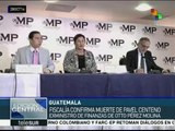 Fiscalía de Guatemala confirma muerte de exministro de Finanzas