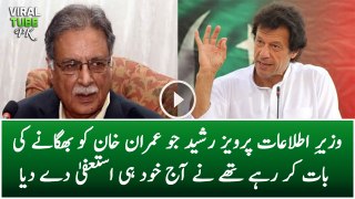 Information Minister Pervaiz Rasheed Has Been Removed From His Post