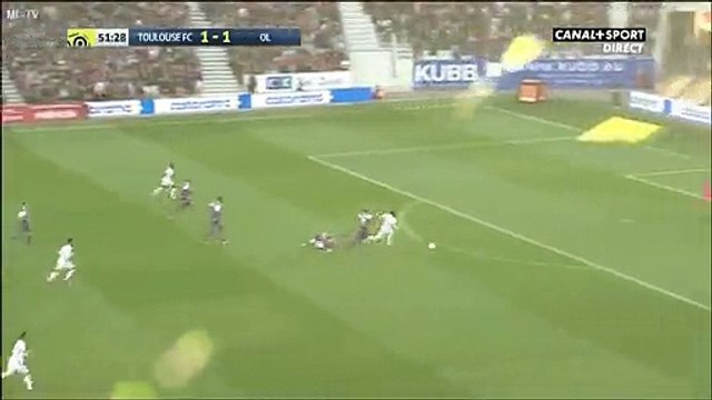 Alexandre Lacazette 2nd Goal HD - Toulouse 1-2 Lyon - 29.10.2016