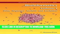 [BOOK] PDF Bioinformatics: Volume I: Data, Sequence Analysis and Evolution (Methods in Molecular