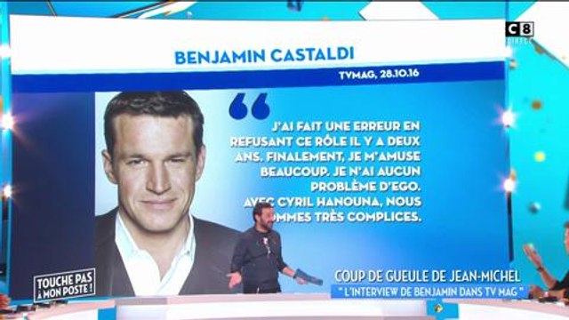Jean-Michel Maire clashe Benjamin Castaldi dans TPMP du vendredi 28 octobre 2016.