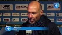 Cédric Daury après AJ Auxerre - Chamois Niortais