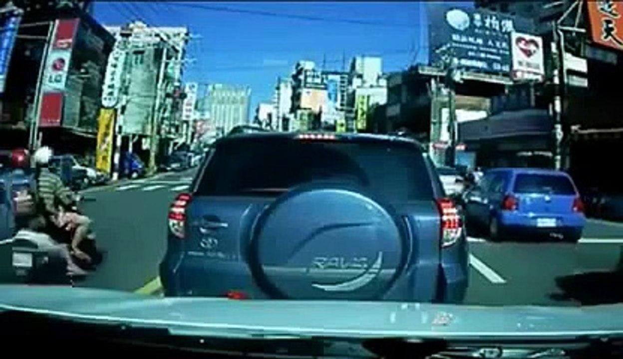 Accident de scooter en asie