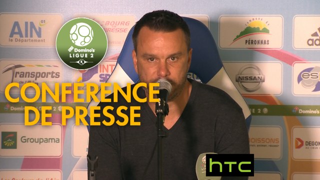 Conférence de presse FBBP 01 - Gazélec FC Ajaccio (1-0) : Hervé DELLA MAGGIORE (BBP) - Jean-Luc VANNUCHI (GFCA) - 2016/2017