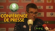Conférence de presse US Orléans - ESTAC Troyes (1-1) : Olivier FRAPOLLI (USO) - Jean-Louis GARCIA (ESTAC) - 2016/2017
