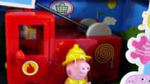 PEPPA PIG Red Fire Engine Episode Fire Truck Rescue Play Doh Toys Hello Kitty   Pokemon