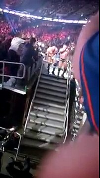 Dean Ambrose & Seth Rollins vs Randy Orton & Triple H in the middle of arena