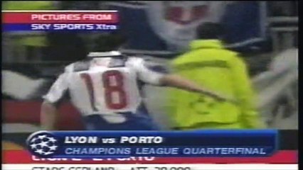 اهداف مباراة ليون و بورتو 2-2 2004