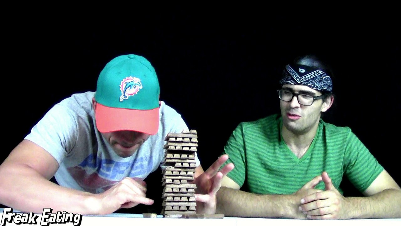 Kit Kat Jenga Challenge w/ DamonDevours | FreakEating