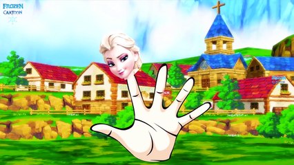 Princess Frozen Elsa Gets Rainbow Hair | Frozen Songs | Finger Family | Children Nursery Rhymes