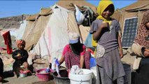 Continúan llegando desplazados a los campos de refugiados de Yemen