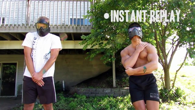 BODYBUILDER VS PAINTBALL GUNS Challenge Gone Wrong BLOOD Paintball Fails Slow Motion Paintball (2)