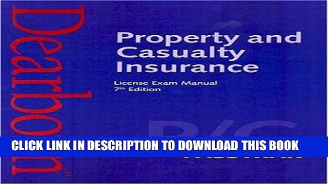 [PDF] Property and Casualty Insurance License Exam Manual, 7th Edition Full Colection