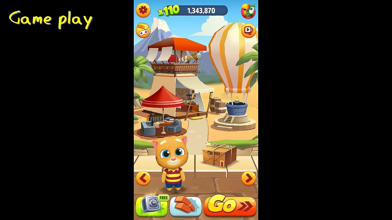 ‪Talking Tom Gold Run - Ginger Gameplay(1,300,000 High Score)‬‏