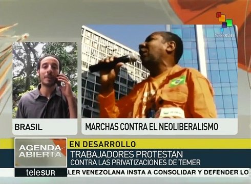 Trabajadores de Brasil se movilizan contra las políticas de Temer
