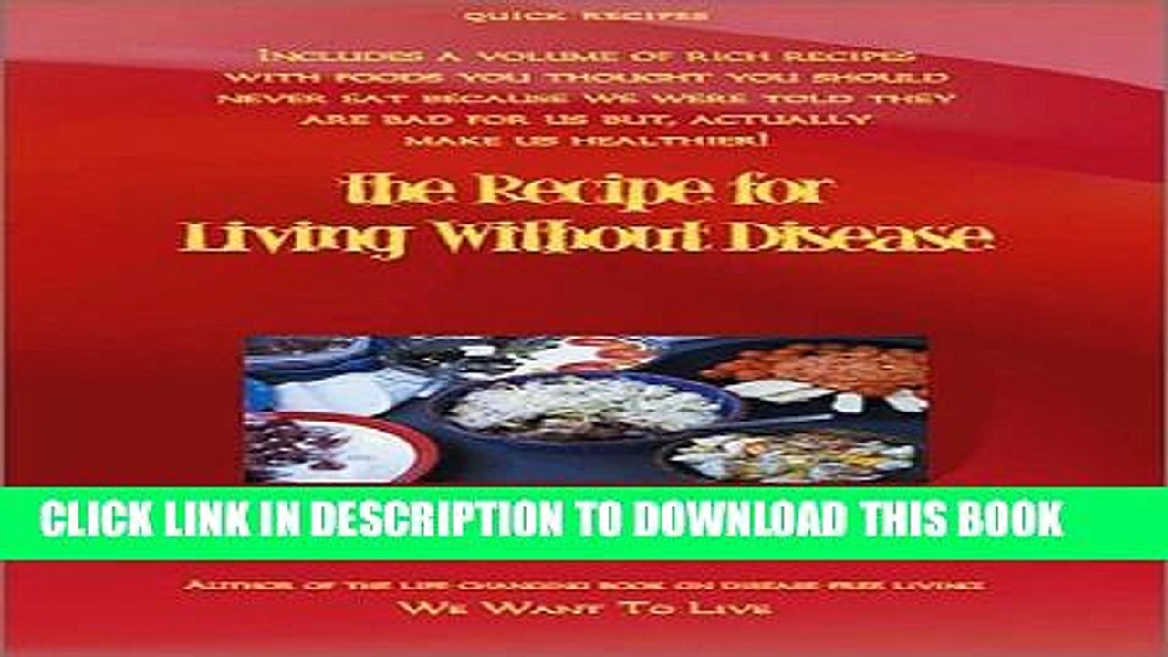[PDF] The Recipe for Living Without Disease Popular Online