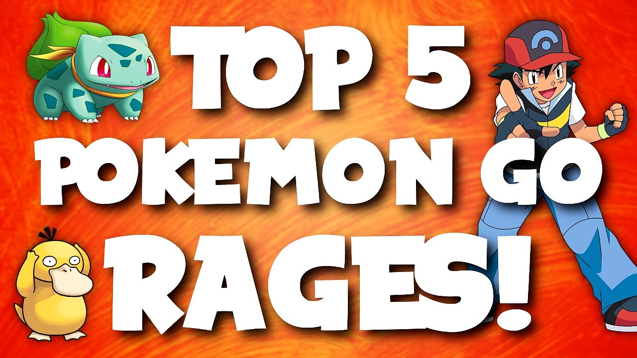 Top 5 Funniest POKEMON GO RAGES