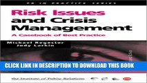 [PDF] Risk Issues and Crisis Management in Public Relations: A Casebook of Best Practice (PR in