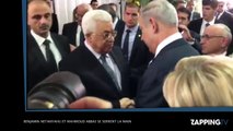 Benjamin Netanyahu et Mahmoud Abbas se serrent la main, le geste historique (Vidéo)