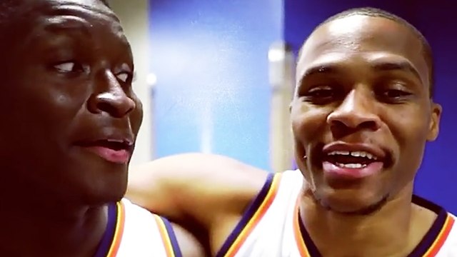 Russell Westbrook & James Harden Sing Their Hearts Out