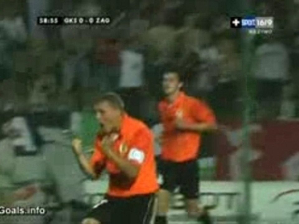 Skrót meczu GKS Bełchatów - Zagłębie Lubin