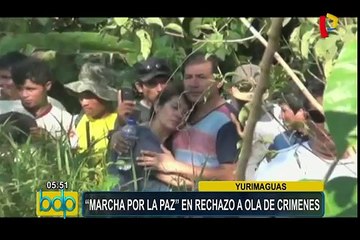 Yurimaguas: realizan ‘marcha por la paz’ en rechazo a ola de crímenes