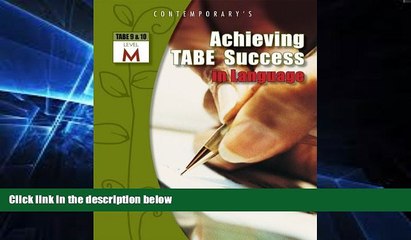 Big Deals  Achieving TABE Success In Language, Level M Workbook (Achieving TABE Success for TABE