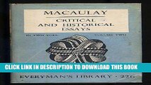 [PDF] Critical and Historical Essays, Volume Two Full Collection