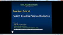 Bootstrap pager and pagination