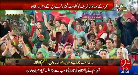 This is my last Jalsa, now we will go to Islamabad to block it after Muharam - Imran Khan